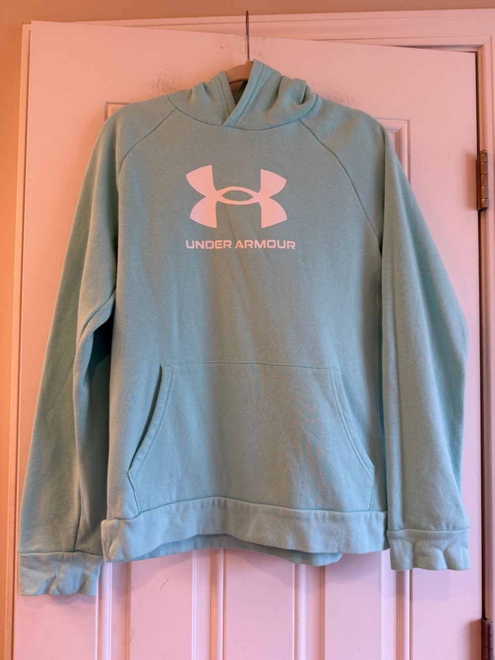 Under Armour Boys Aqua Pullover Hoodie with Logo